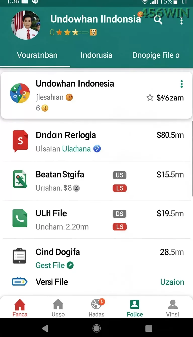 Cuplikan layar FYPTOTO — menu navigasi